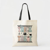 Ghost Black Cat Spider Pastel Trick or treat Tote Bag (Voorkant)