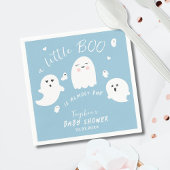 Ghost Boo Blue Boy Halloween Baby shower Servet