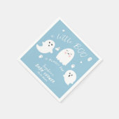 Ghost Boo Blue Boy Halloween Baby shower Servet (Hoek)