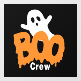 Ghost Boo Crew Halloween Raamsticker