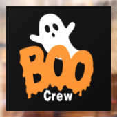 Ghost Boo Crew Halloween Raamsticker (Vel 2)