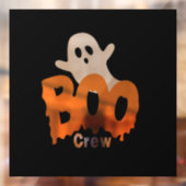 Ghost Boo Crew Halloween Raamsticker (Vel 2)