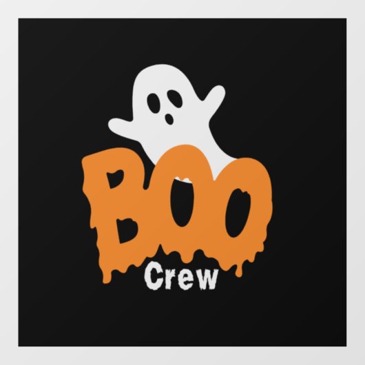 Ghost Boo Crew Halloween Raamsticker (Vel)