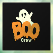 Ghost Boo Crew Halloween Raamsticker (Vel 3)