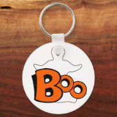 Ghost Boo glimlachen Sleutelhanger (Voorkant)