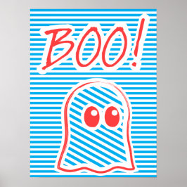 Ghost, Boo!, grappig poster, typografie poster, Poster