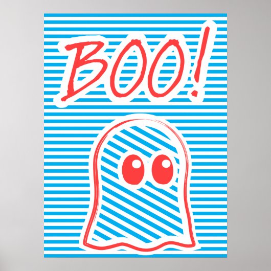 Ghost, Boo!, grappig poster, typografie poster, Poster (Voorkant)