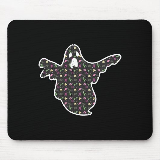 Ghost Boo Grim Reaper pomkin Pattern Easy Hwe Muismat (Voorkant)
