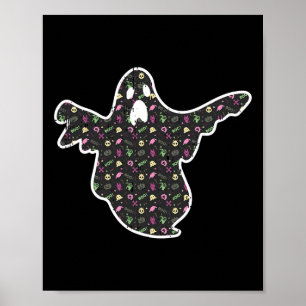 Ghost Boo Grim Reaper pomkin Pattern Easy Hwe Poster