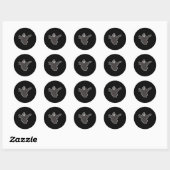 Ghost Boo Grim Reaper pomkin Pattern Easy Hwe Ronde Sticker (Vel)