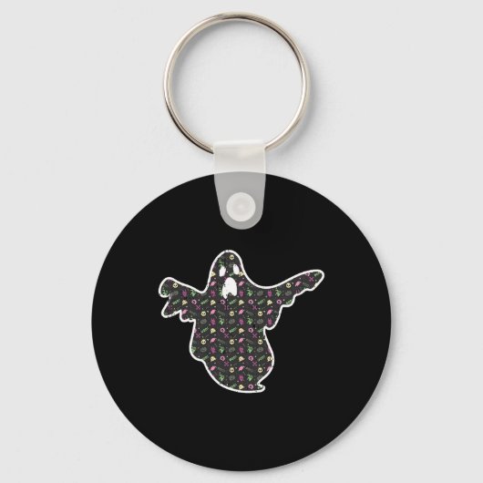 Ghost Boo Grim Reaper pomkin Pattern Easy Hwe Sleutelhanger (Voorkant)