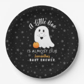 Ghost Boo Halloween Baby shower Papieren Bordje (Voorkant)