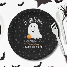 Ghost Boo Halloween Baby shower Papieren Bordje