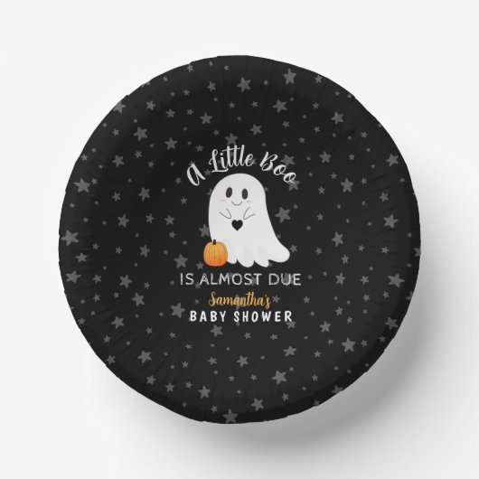 Ghost Boo Halloween Baby shower Papieren Kommen (Voorkant)