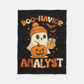 Ghost Boo Havior Yst Funny Halloween Behavior Ther Fleece Deken (Voorkant)