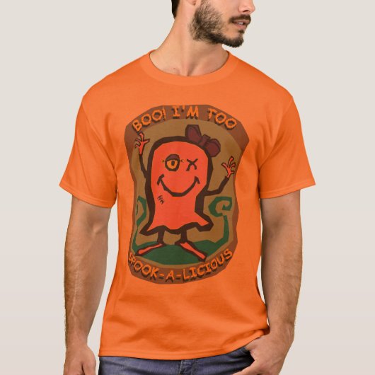 Ghost BOO! Ik ben te Spook-a-lichos T-shirt (Voorkant)