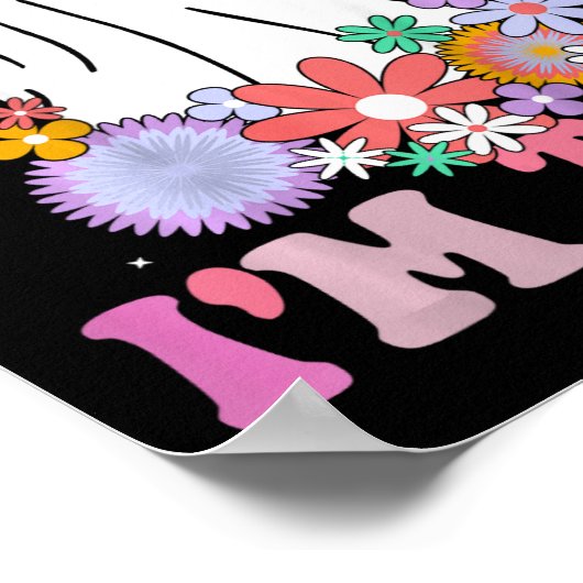 Ghost Boo Ik ben twee jaar 2e verjaardag Kinder Ha Poster (Hoek)