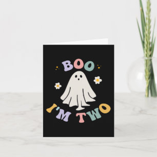 Ghost Boo Ik ben twee jaar Kinder Halloween G Kaart