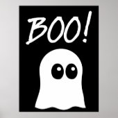 Ghost Boo, schattig spookontwerp Poster (Voorkant)