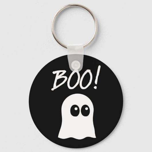 Ghost Boo, schattig spookontwerp Sleutelhanger (Voorkant)