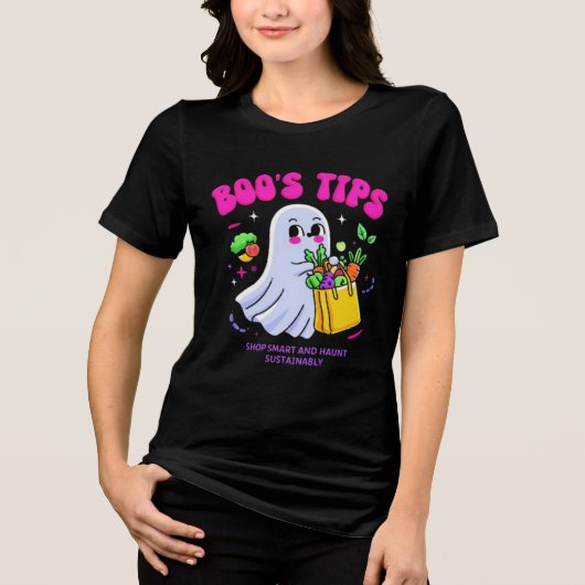 ghost, boo Tri-Blend shirt (Voorkant)