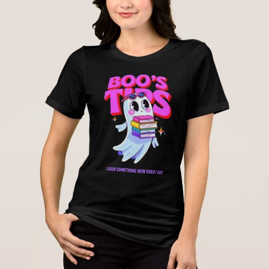 Ghost, boo Tri-Blend shirt (Voorkant)