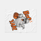 Ghost Boo Yah Funny Halloween Shirt Spooky Booyah Fleece Deken (Voorkant (Horizontaal))