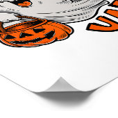 Ghost Boo Yah Funny Halloween Shirt Spooky Booyah Poster (Hoek)