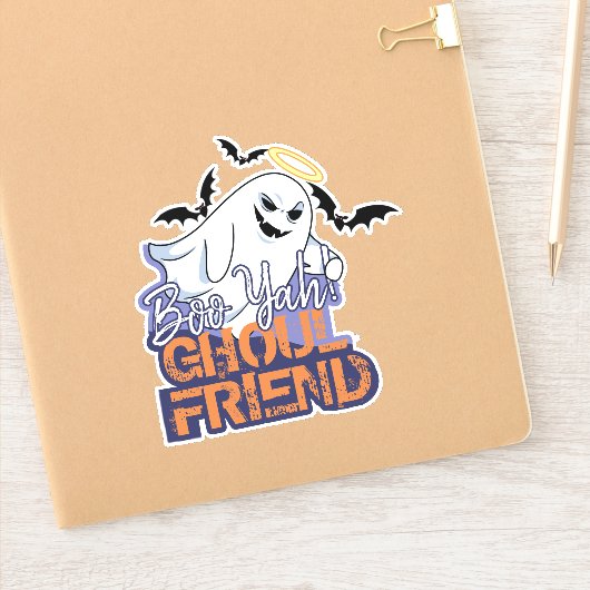 Ghost Boo Yah Ghoul Friend ID847 Sticker (Notitieboek)
