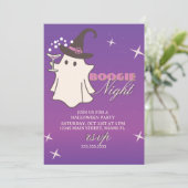 Ghost Boogie Nights Halloween-feest Aankondiging (Staand voorkant)