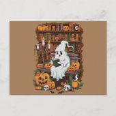 Ghost Book Reader Leesliefhebber Cadeaulezer Briefkaart (Voorkant)
