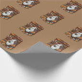 Ghost Book Reader Leesliefhebber Cadeaulezer Cadeaupapier (Hoek)