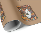 Ghost Book Reader Leesliefhebber Cadeaulezer Cadeaupapier (Rol Hoek)