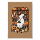Ghost Book Reader Leesliefhebber Cadeaulezer Foto Afdruk (Voorkant)