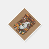 Ghost Book Reader Leesliefhebber Cadeaulezer Servet (Hoek)