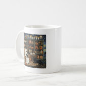 Ghost Book Reader Lezen Boek Literatuur Liefhebber Koffiemok (Voorkant links)