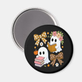 Ghost Books Halloween Floral Fall Halloween Magneet (Voorkant / Achterkant)