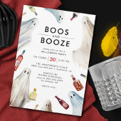 Ghost Boos en Booze | Fun volwassen Halloween Part Kaart