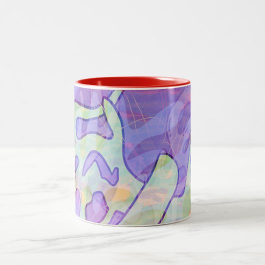 Ghost-Botten Tweekleurige Koffiemok (Center)