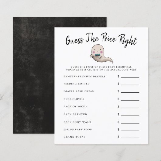 Ghost Boy Baby shower raadt de prijs (Voorkant / Achterkant)