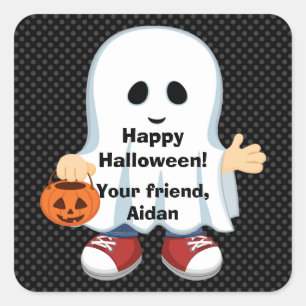 Ghost Boy Kinder Halloween Sticker
