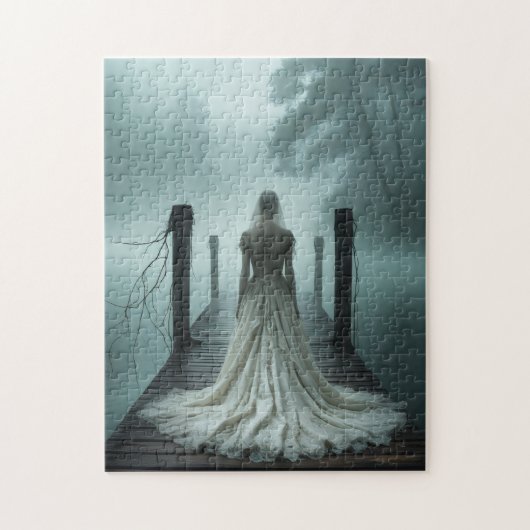 Ghost Bride beroemd gemaakt door Haunted Lake Legpuzzel (Verticaal)