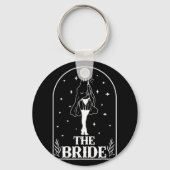 Ghost Bride Coven Gothic Halloween Wedding Bachelo Sleutelhanger (Voorkant)