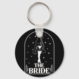 Ghost Bride Coven Gothic Halloween Wedding Bachelo Sleutelhanger