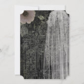 Ghost Bride Night Gothic Wedding Invitation Kaart (Achterkant)