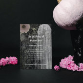 Ghost Bride Night Gothic Wedding Invitation Kaart