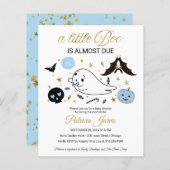 Ghost Budget Halloween Baby shower Uitnodiging (Voorkant / Achterkant)