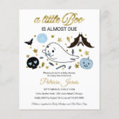 Ghost Budget Halloween Baby shower Uitnodiging (Voorkant)
