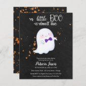 Ghost Budget Halloween Baby shower Uitnodiging (Voorkant / Achterkant)