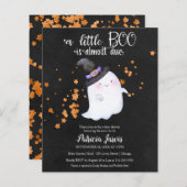 Ghost Budget Halloween Baby shower Uitnodiging (Voorkant / Achterkant)